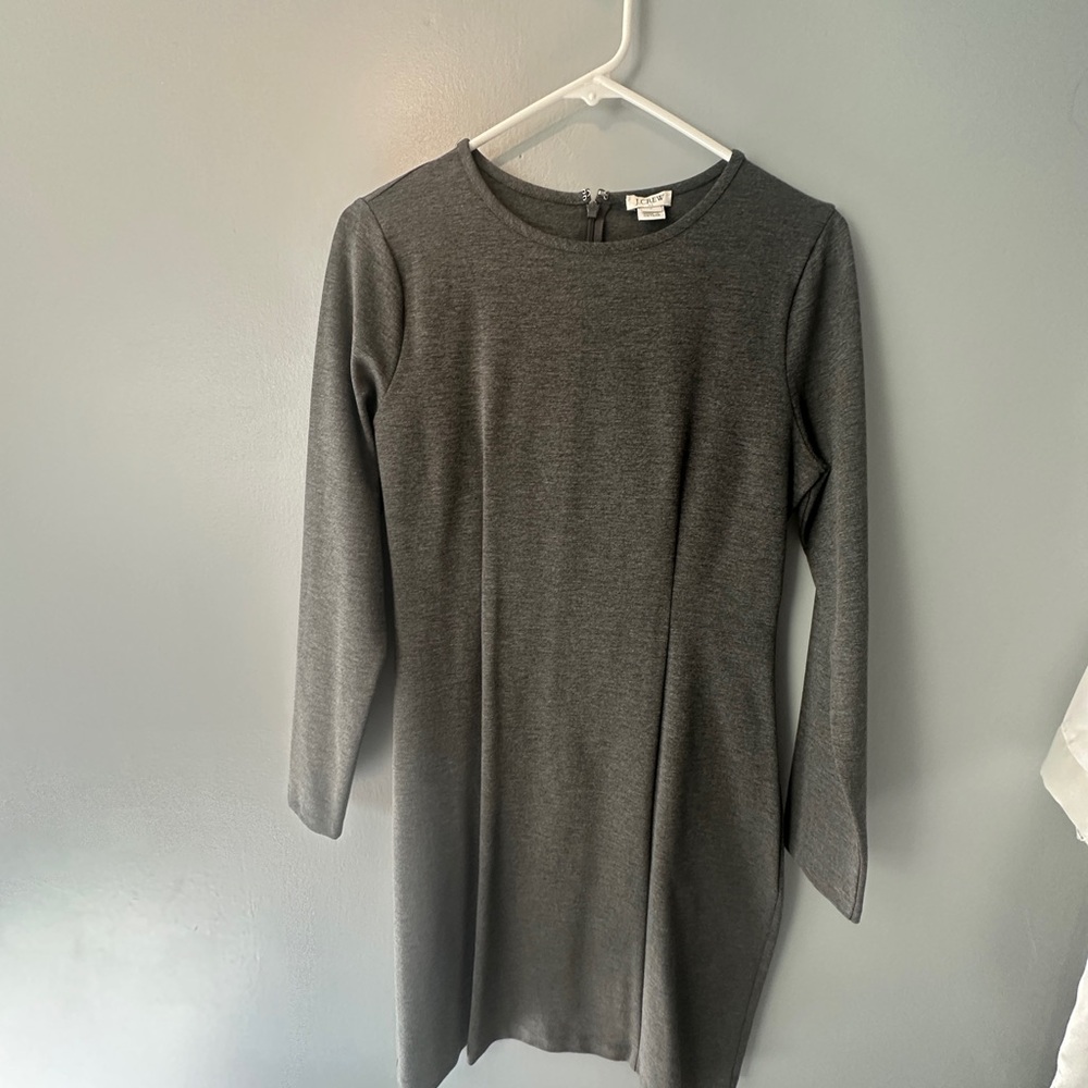 J Crew Gray Long Sleeve Dress, size 6